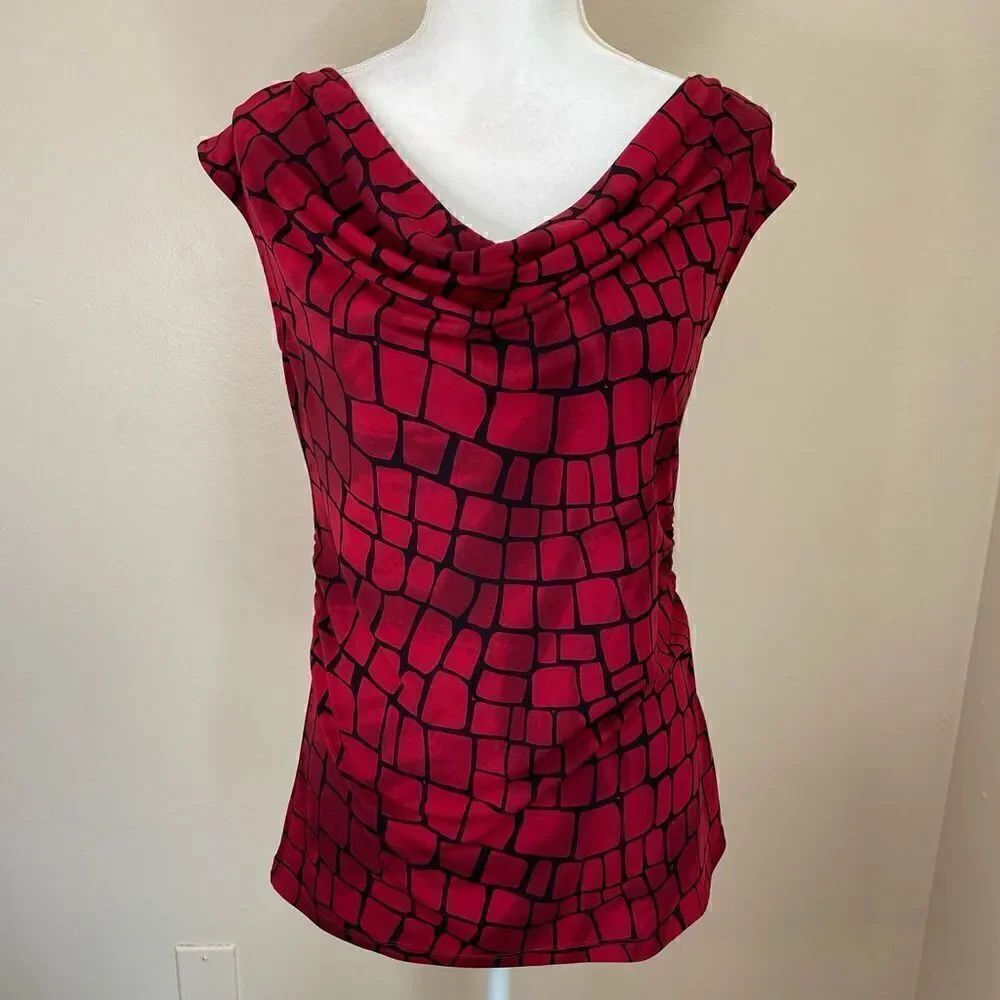 Kenneth Cole| Small | Sleeveless top| Drape front